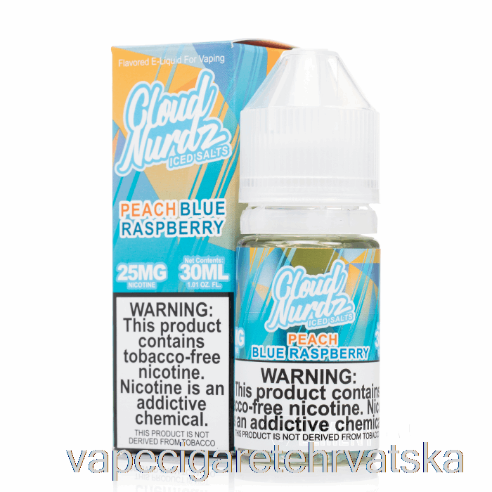 Vape Cigarete Iced Peach Blue Razz - Cloud Nurdz Soli - 30ml 50mg